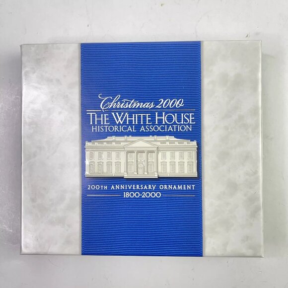 Christmas 2000 The White House Historical 200th Anniversary Ornament Box Certify - Picture 3 of 10